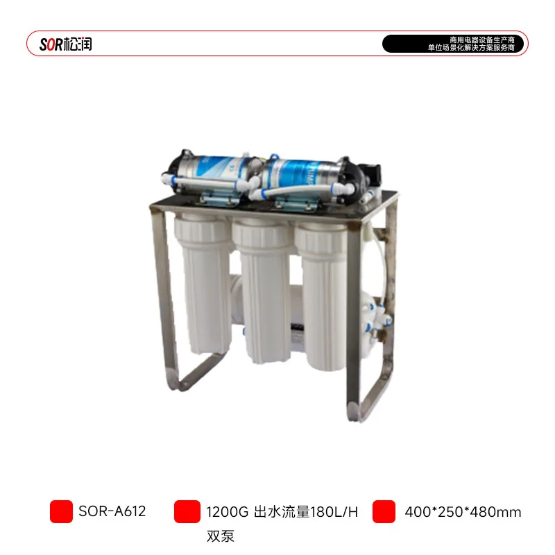 Système RO sans Réservoir à Double Pompe (1200 G)