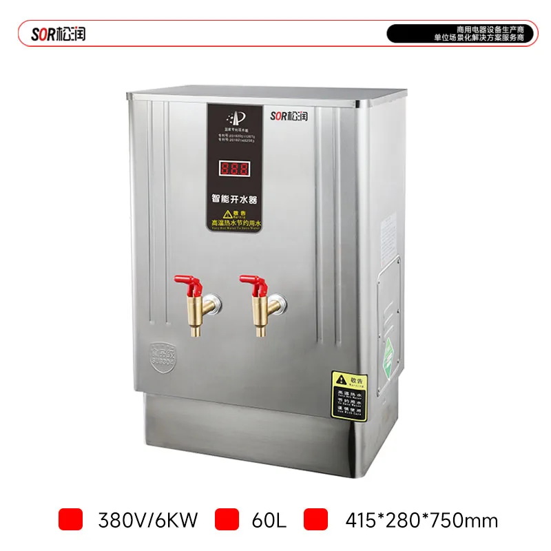 Fully Enclosed Mechanical Water Boiler, 60 L, Double Outlet, Integral Foam Insulation